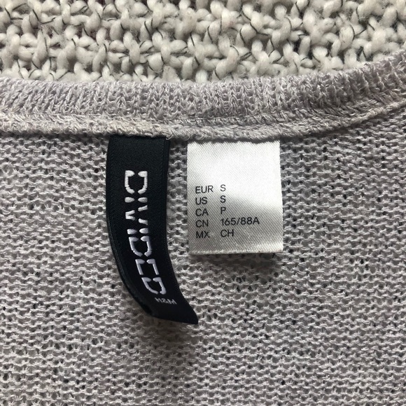 Divided Tan Long Open-Front Cardigan (S) - Picture 2 of 2